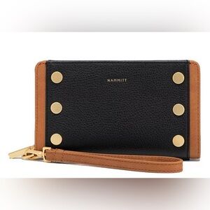 NWT Hammitt Bryant Zip Wristlet Wallet North End Brushed Gold